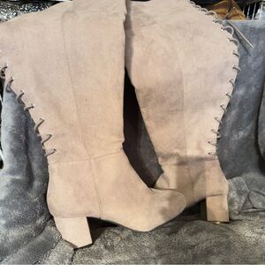 Torrid corset back knee high Boots, 6W